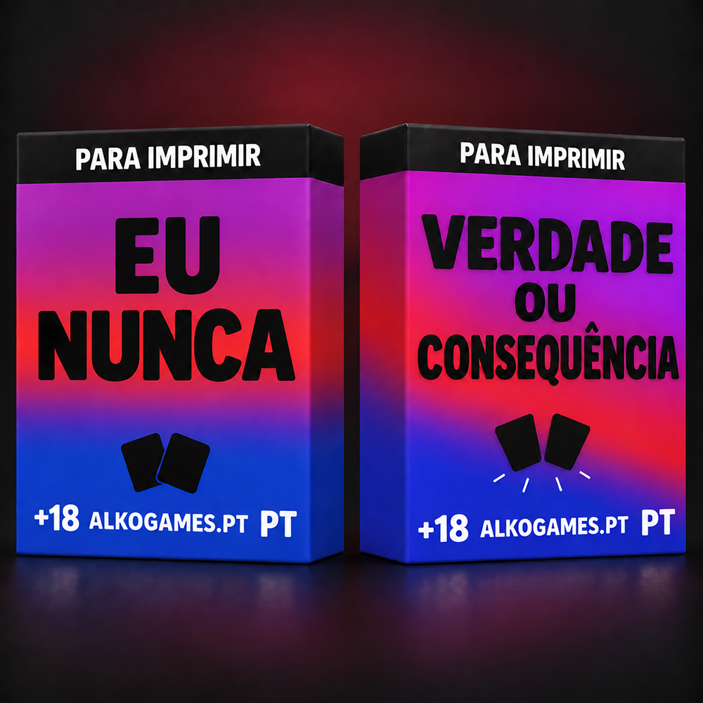 Conjunto „Verdade Ou Consequência" + „Eu Nunca" (Para Imprimir)