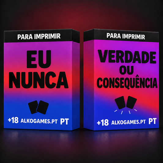 Conjunto „Verdade Ou Consequência" + „Eu Nunca" (Para Imprimir)